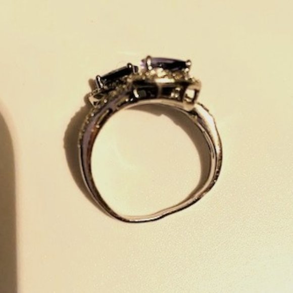 Genuine 925 SS Tanzanite ring - Size 7 - Picture 7 of 8